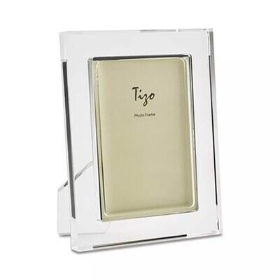 Tizo Acrylic Lucite Photo Picture Frame Clear Border 5 x 7 Inch HA194CL57, MPN: HA194CL57,