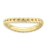 Gold-plated Wave Ring - Sterling Silver Polished QSK831, MPN: QSK831, 886774226484