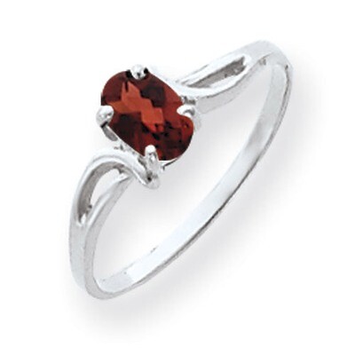 Garnet Ring 14k white Gold 6x4mm Oval Y4649GA, MPN: Y4649GA, 883957564685