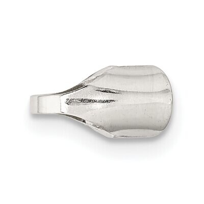 9 x 4.7mm Round Solder Flush Endcap Sterling Silver SS3654, MPN: SS3654,