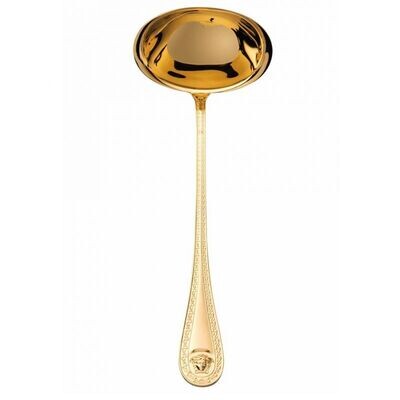 Versace Medusa Flatware Soup Ladle 12 inch - Gold-Plated, MPN: 19300-120930-70012, 790955137295