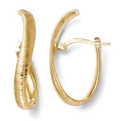 Leslie&#39;s Textured Earrings - 14k Gold HB-16F, MPN: 16F, 883957023311