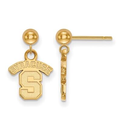 Syracuse University Earring Dangle Ball 14k Yellow Gold 4Y009SYU, MPN: 4Y009SYU, 886774869087