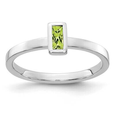 Peridot Ring 14k White Gold RM4329-PE-W, MPN: RM4329-PE-W, 883957565392