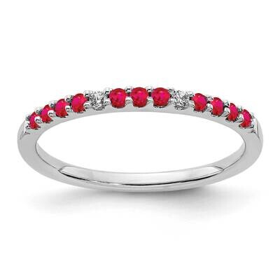 Ruby Ring 14k White Gold Diamond RM5738-RU-003-WA, MPN: RM5738-RU-003-WA, 883957719252