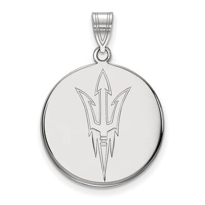 Arizona State University Large Disc Pendant 10k White Gold 1W049AZS, MPN: 1W049AZS, 886774789606