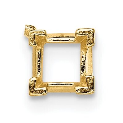 Princess V-Prongs and Airline 1.25mm Setting 14k Yellow Gold YG168, MPN: YG168,