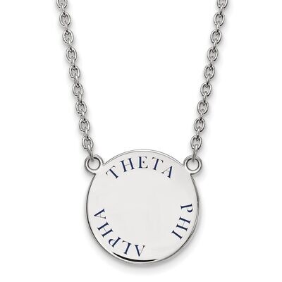 Theta Phi Alpha Small Enameled Pendant with 18 Inch Chain Sterling Silver SS015TPA-18, MPN: SS015TP…