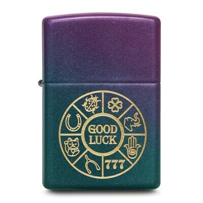 Zippo Iridescent Good Luck Symbols Design Lighter GM25797, MPN: GM25797,