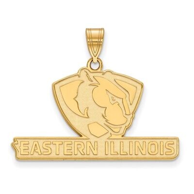Eastern Illinois University Large Pendant Gold-plated Silver GP003EIU, MPN: GP003EIU, 886774895307