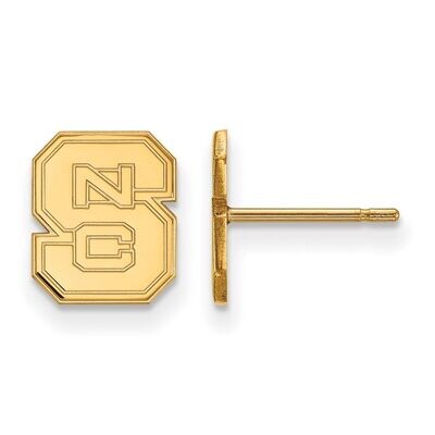 North Carolina State University x-Small Post Earring 10k Yellow Gold 1Y008NCS, MPN: 1Y008NCS, 88677…