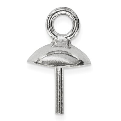 6mm Pearl Pendant Mounting Sterling Silver Polished SS4950, MPN: SS4950,