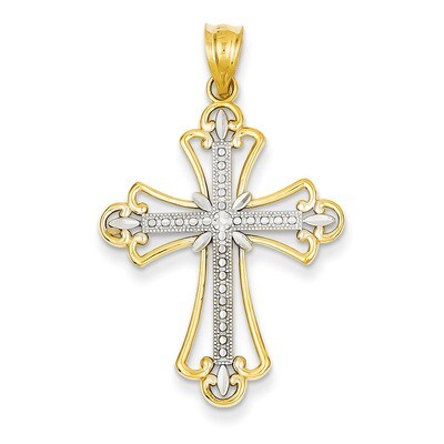 Budded Cross Pendant 14k Gold K3649, MPN: K3649, 883957394503
