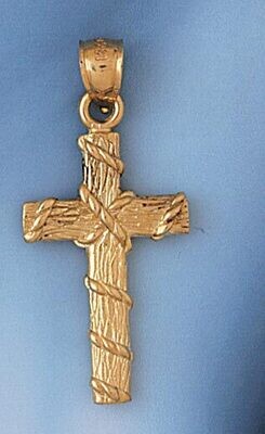 Dazzlers Jewelry Cross Pendant Necklace Charm Bracelet in Yellow, White or Rose Gold 8033, MPN: DZ-…