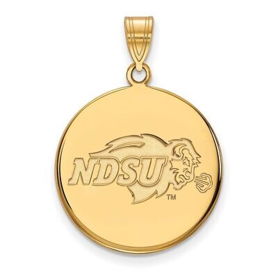 North Dakota State Large Disc Pendant 10k Yellow Gold 1Y001NDS, MPN: 1Y001NDS, 886774795034