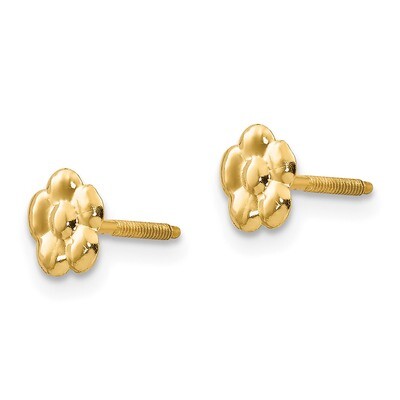 Flower Post Earrings - 14k Gold SE1968 by Madi K, MPN: SE1968, 886774999647