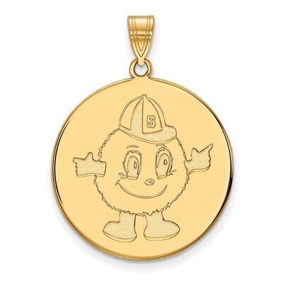 Syracuse University x-Large Disc Pendant 14k Yellow Gold 4Y046SYU, MPN: 4Y046SYU, 886774882840