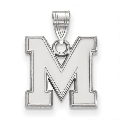 University of Memphis Small Pendant 14k White Gold 4W035UMP, MPN: 4W035UMP, 886774846620