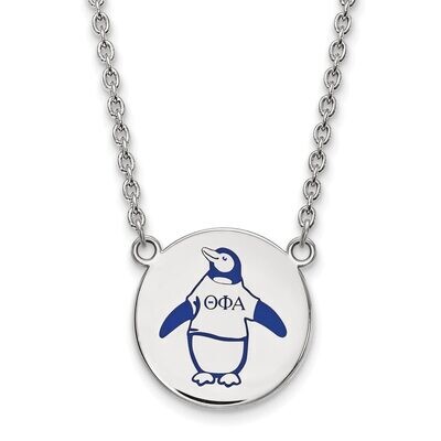 Theta Phi Alpha Small Enameled Pendant with 18 Inch Chain Sterling Silver SS045TPA-18, MPN: SS045TP…