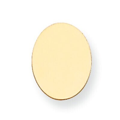 Oval Stamping 14k Yellow Gold YG1081, MPN: YG1081,
