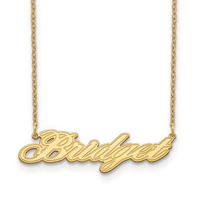 Etched Nameplate 14k Gold XNA835Y, MPN: XNA835Y,