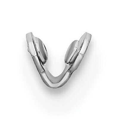 Earring Replacement Hoop Catch Component 14k White Gold WG739, MPN: WG739,