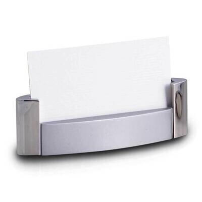 Silver-plated Polished and Satin Desktop Business Card Holder GM21345, MPN: GM21345, 797140323143