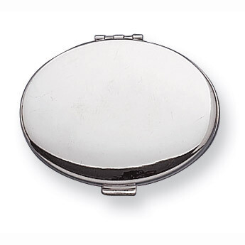 Silver-tone Compact Mirror GM2772, MPN: GM2772, 788089047894