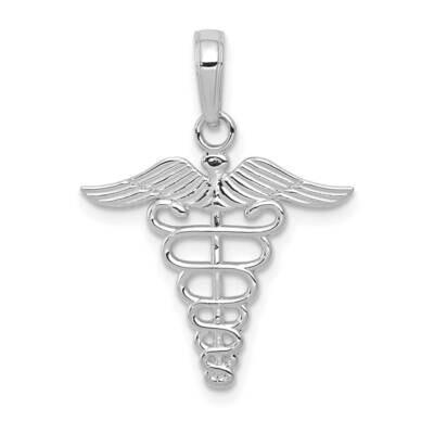 Caduceus Pendant 10k White Gold 10K4935W, MPN: 10K4935W,