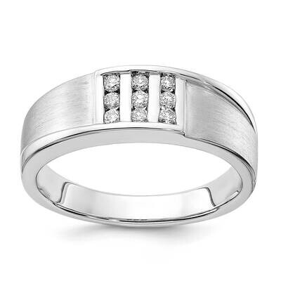 10k Gold White Gold Men&#39;s Diamond Wedding Band RDD2108G-0WAB