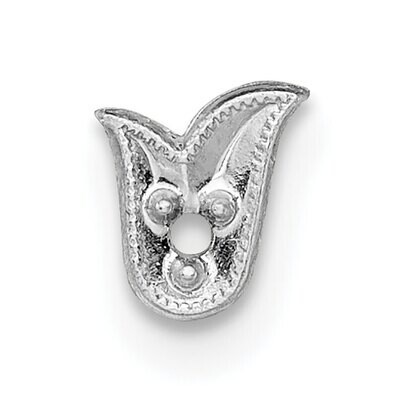 Top Fancy Shaped Die Struck .01ct. Setting 14k White Gold WG311, MPN: WG311,