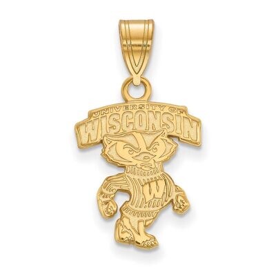 University of Wisconsin Medium Pendant Gold-plated Silver GP072UWI, MPN: GP072UWI, 886774954271