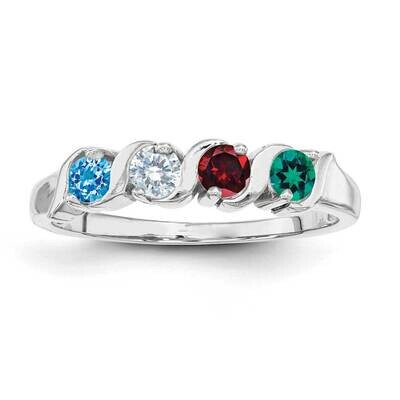 Synthetic Family Jewelry Ring 14k White Gold XMR11/4WSY, MPN: XMR11/4WSY, 883957151458
