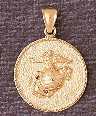 Dazzlers Jewelry Us Navy Sign Pendant Necklace Charm Bracelet in Yellow, White or Rose Gold 4636, M…