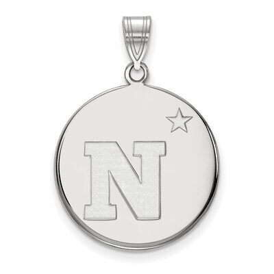 Navy Large Disc Pendant 10k White Gold 1W012USN, MPN: 1W012USN, 886774779522