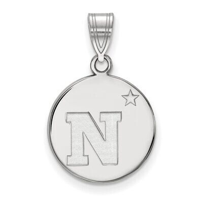 Navy Medium Disc Pendant 14k White Gold 4W011USN, MPN: 4W011USN, 886774839011
