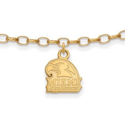 Miami University Anklet Gold-plated Silver GP032MU, MPN: GP032MU, 886774935072
