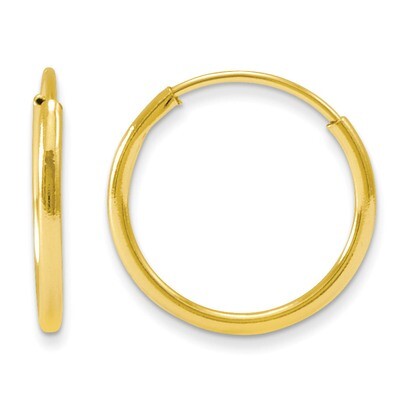 Endless Hoop Earrings - 14k Gold GK565 by Madi K, MPN: GK565, 886774342115