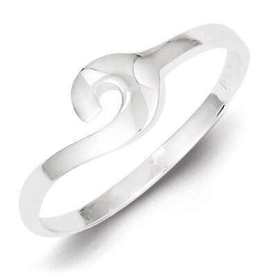 Swirl Ring Sterling Silver Polished QR2821, MPN: QR2821, 883957572680