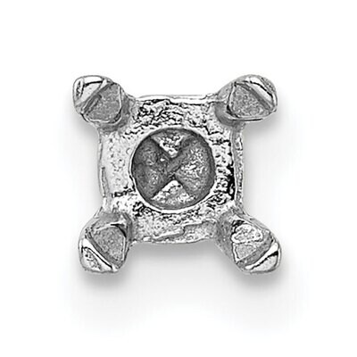 Round 4-Prong High and Heavy TruSeatr .25ct. Setting 14k White Gold WG2616, MPN: WG2616,