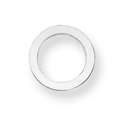 Circle with Hole Stamping Sterling Silver Rhodium-plated SS1050, MPN: SS1050,