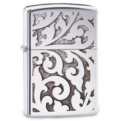 Zippo Filigree High Polish Chrome Lighter GM17860, MPN: GM17860, 41689285302