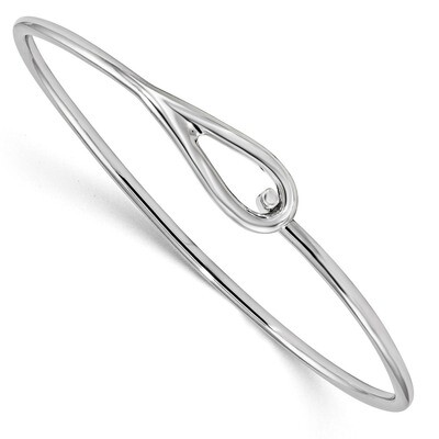 Bangle Sterling Silver Rhodium-plated Polished QB1141, MPN: QB1141, 886774103280