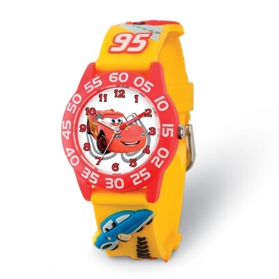 Disney Kids Cars Lightning McQueen Acrylic Time Teacher Watch  XWA5738, MPN: XWA5738, 843231077256