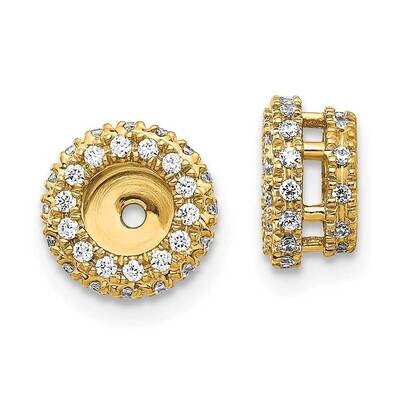 Earring Jacket 14k Gold Diamond EJM5295-040-YA, MPN: EJM5295-040-YA, 883957255019