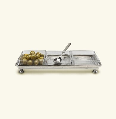 Match Pewter Footed Crudite Tray 1247.5, MPN: 1247.5,