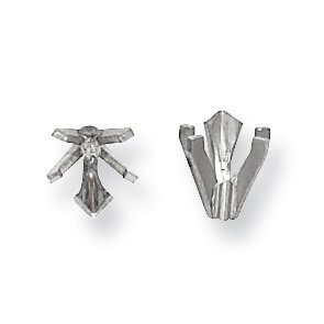 Heart V-End 7.0mm Setting Platinum PL268-8, MPN: PL268-8,