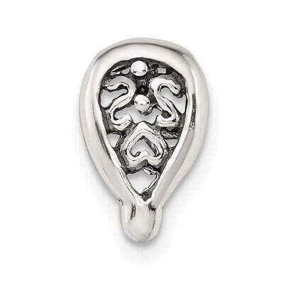 4.7mm Fancy Antiqued Casted Bail Sterling Silver SS3341, MPN: SS3341,