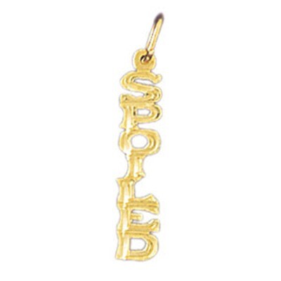 Dazzlers Jewelry Spoiled Pendant Necklace Charm Bracelet in Yellow, White or Rose Gold 10614, MPN: …