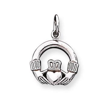 Claddagh CHARM 10k White Gold 10WC18, MPN: 10WC18, 883957393360